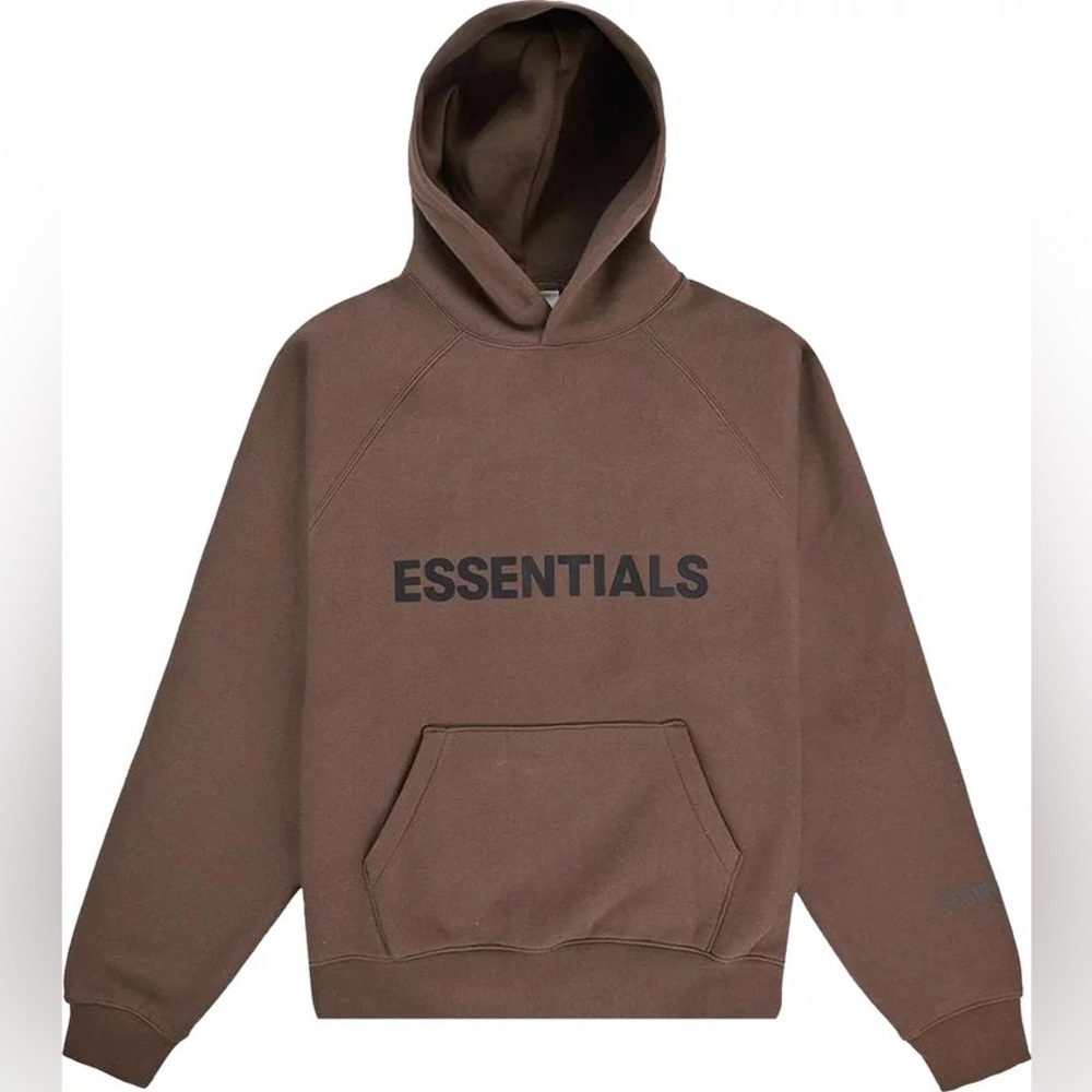 Fear of God Brown Essentials Pullover Hoodie
